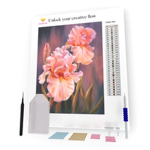 Load image into Gallery viewer, Pink Irises DIY Diamond Painting