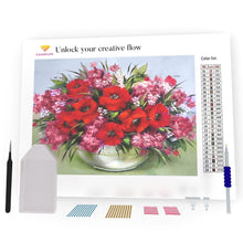 Load image into Gallery viewer, Poppies Bouquet DIY Diamond Painting