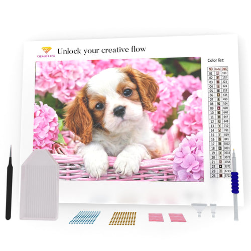 Puppy In The Box DIY Diamond Painting