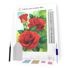 Load image into Gallery viewer, Red Roses DIY Diamond Painting