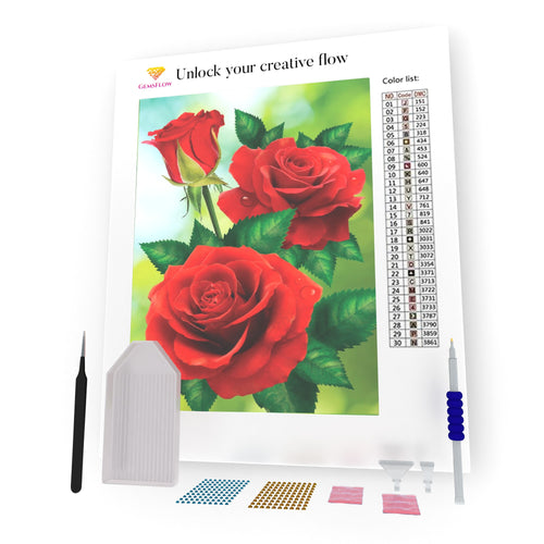Red Roses DIY Diamond Painting