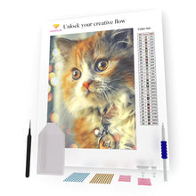 Load image into Gallery viewer, Redhead Kitten DIY Diamond Painting