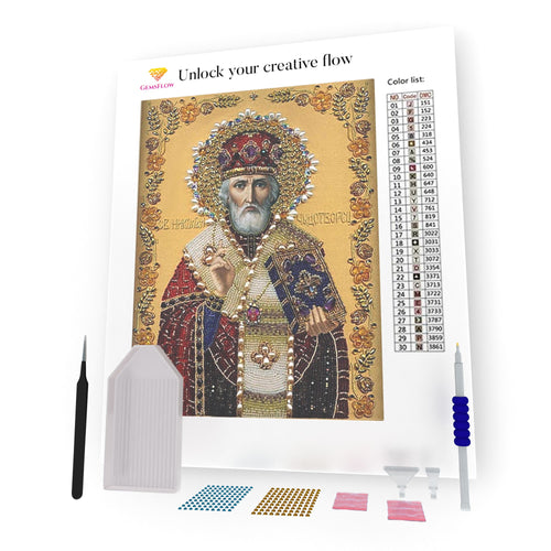 Saint Nicholas Icon DIY Diamond Painting