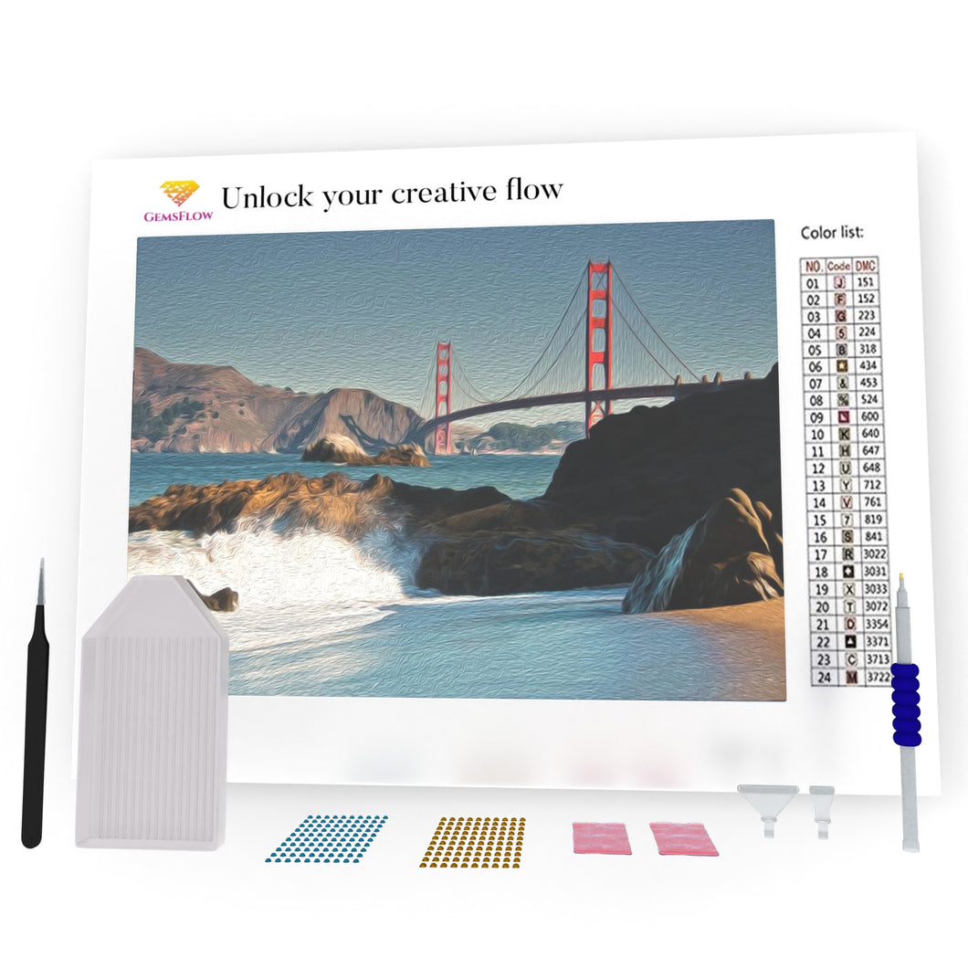 San Francisco Golden Gate Bridge DIY Diamond Painting