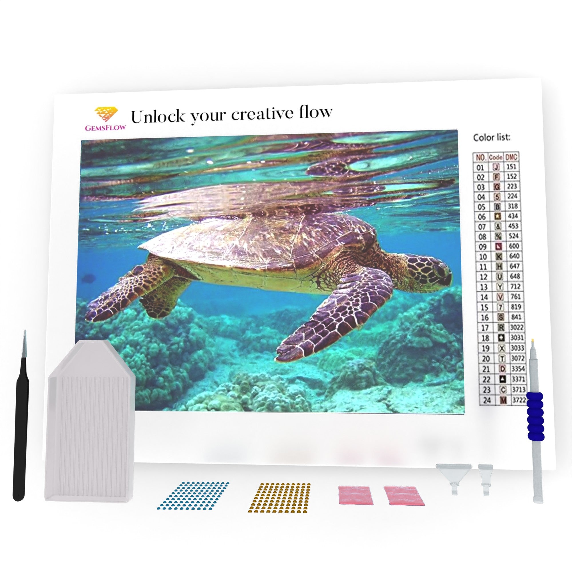 Sea Turtle Diamond Art Kit by Make Market®