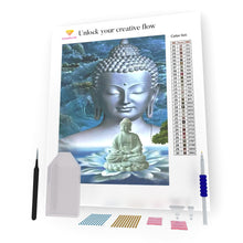 Load image into Gallery viewer, Silver Buddha DIY Diamond Painting