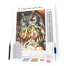 Load image into Gallery viewer, Smart Owl DIY Diamond Painting