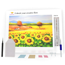Load image into Gallery viewer, Sunflowers Oil Painting DIY Diamond Painting