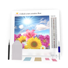 Load image into Gallery viewer, Sunshine And Flowers DIY Diamond Painting