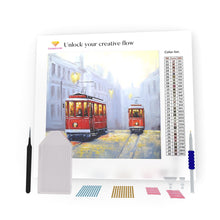 Load image into Gallery viewer, Tram In Old City DIY Diamond Painting