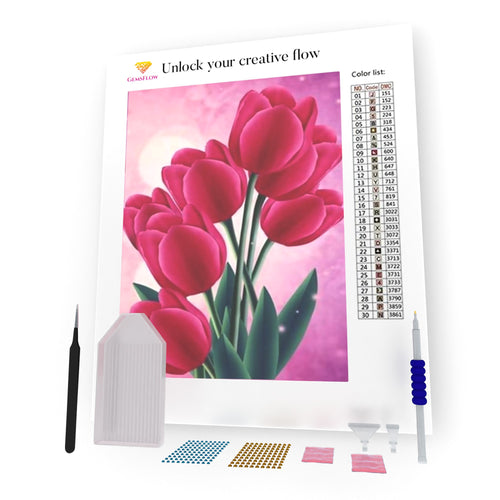Tulip Flowers DIY Diamond Painting