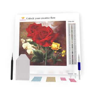 Two Red Roses DIY Diamond Painting