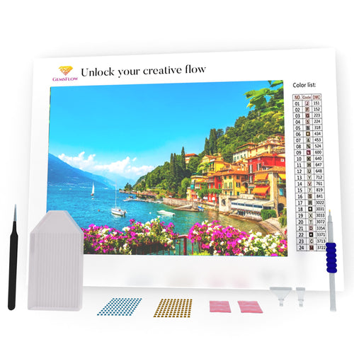 Varenna Town In Como Lake DIY Diamond Painting