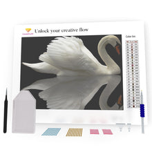 Load image into Gallery viewer, White Swan DIY Diamond Painting