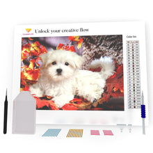 Load image into Gallery viewer, White Puppy DIY Diamond Painting