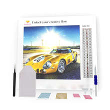 Load image into Gallery viewer, Yellow Car Number 24 DIY Diamond Painting