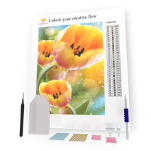 Load image into Gallery viewer, Yellow Tulips DIY Diamond Painting
