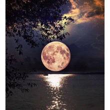 Load image into Gallery viewer, A Boat Under The Moon DIY Diamond Painting