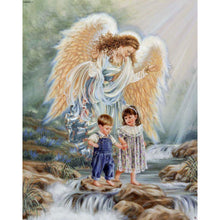 Load image into Gallery viewer, Angel With Boy And Girl DIY Diamond Painting
