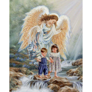 Angel With Boy And Girl DIY Diamond Painting