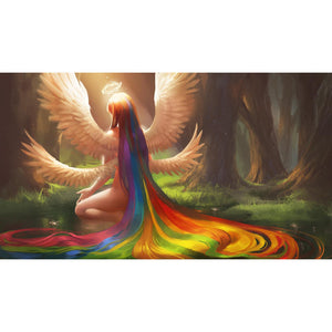 Angel With Rainbow Hair DIY Diamond Painting