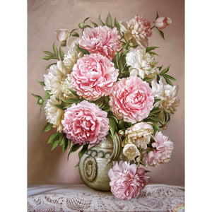 Beautiful Flowers In Vase DIY Diamond Painting