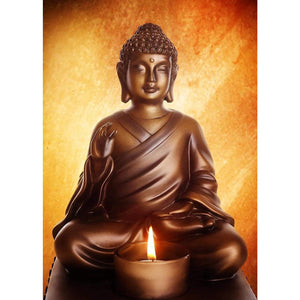 Buddha With A Candle DIY Diamond Painting