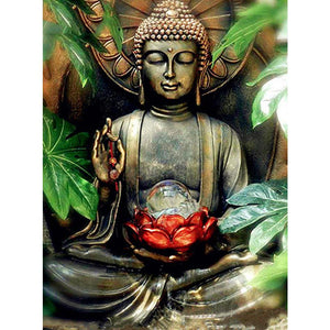 Buddha With A Glass Ball DIY Diamond Painting