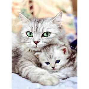 Cat And Kitten DIY Diamond Painting