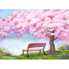 Load image into Gallery viewer, Cozy Wooden Bench On The Riverbank DIY Diamond Painting