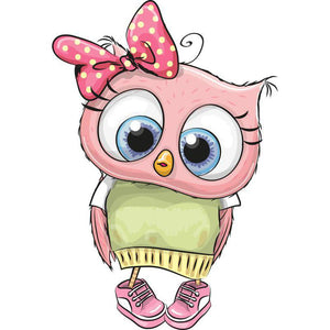 Cute Pink Owl DIY Diamond Painting