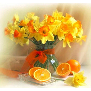 Daffodils And Oranges DIY Diamond Painting