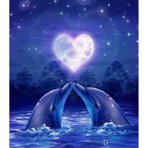 Dolphins In Love DIY Diamond Painting