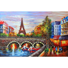 Load image into Gallery viewer, Eiffel Tower City DIY Diamond Painting