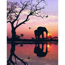 Load image into Gallery viewer, Elephant In The Evening DIY Diamond Painting