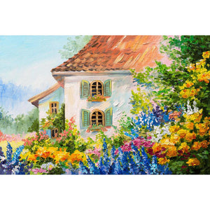 House In The Flower Garden DIY Diamond Painting