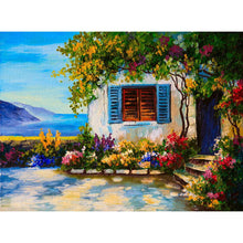 Load image into Gallery viewer, Houses Near The Sea DIY Diamond Painting