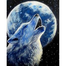 Load image into Gallery viewer, Howling Wolf DIY Diamond Painting