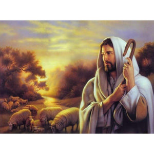 Jesus And Sheep DIY Diamond Painting