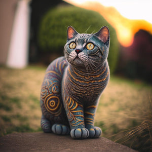 Kitten With Patterns DIY Diamond Painting