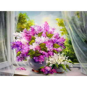 Lilac Near The Window DIY Diamond Painting