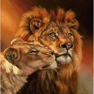 Lion And Lioness DIY Diamond Painting