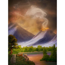 Load image into Gallery viewer, Little Dreamer Cats in Fantasy Landscape DIY Diamond Painting