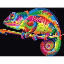 Load image into Gallery viewer, Multicolored Iguana DIY Diamond Painting
