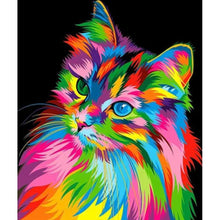 Load image into Gallery viewer, Multicolored Kitten DIY Diamond Painting