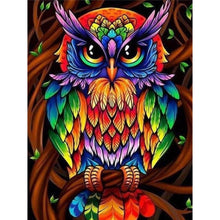 Load image into Gallery viewer, Multicolored Owl DIY Diamond Painting