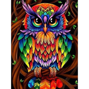 Multicolored Owl DIY Diamond Painting