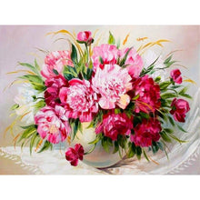 Load image into Gallery viewer, Peonies Bouquet DIY Diamond Painting