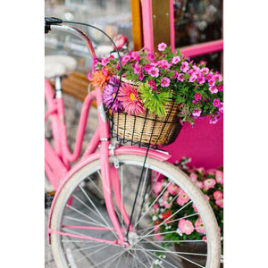 Pink Bicycle With Flowers DIY Diamond Painting