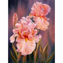 Load image into Gallery viewer, Pink Irises DIY Diamond Painting